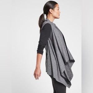 EUC❗️ Athleta Womens OM Wrap Power vita - Asymmetric Jacket Vest - One Size